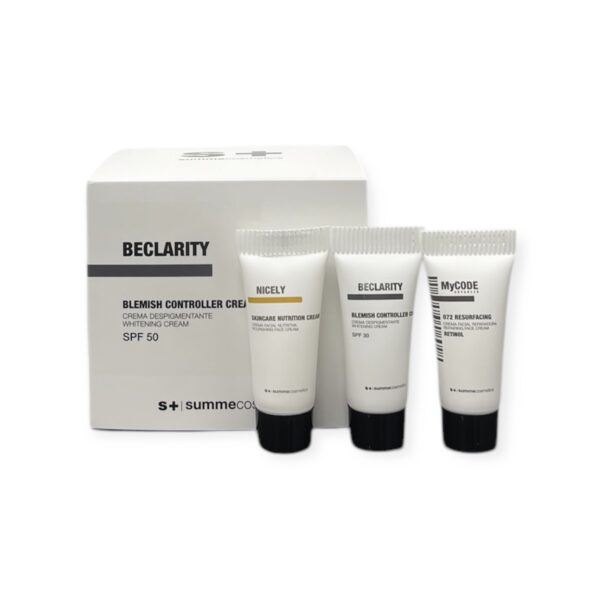 ZESTAW KREM BECLARITY SPF50 + PRÓBKI