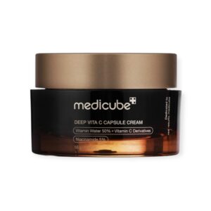 MEDICUBE Deep Vita C Capsule rozjaśniająco-ujędrniający krem do twarzy