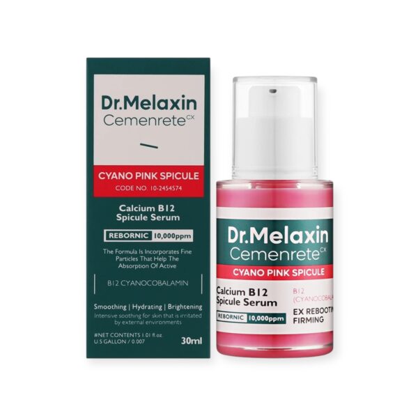 DR. MELAXIN Cemenrete Cyano Pink Spicule Serum – regenerujące serum z spikulami i witaminą B12 30 ml