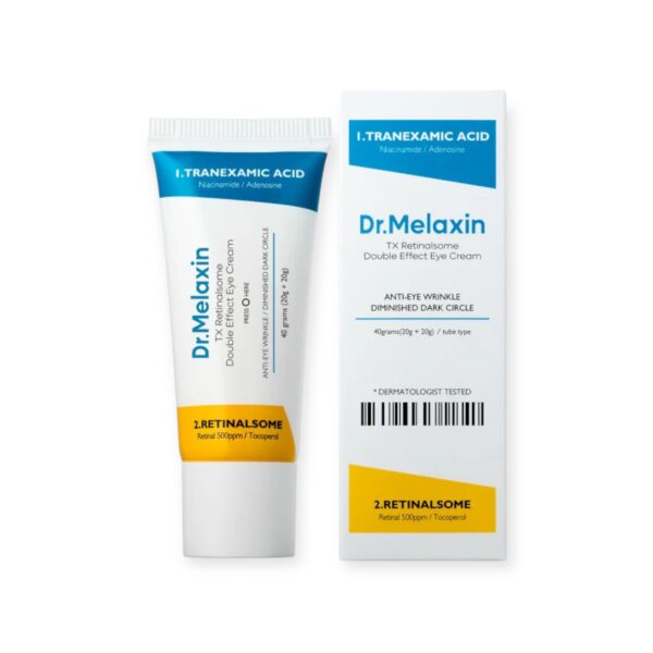 DR. MELAXIN TX-Retinalsome Double Effect – krem pod oczy z kwasem traneksamowym i retinalem 40 g