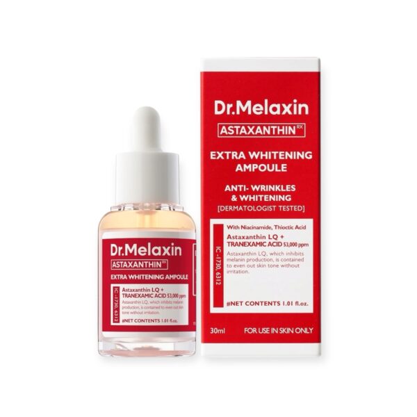 DR. MELAXIN Astaxanthin Extra Whitening Ampoule – serum rozjaśniające z astaksantyną 30 ml